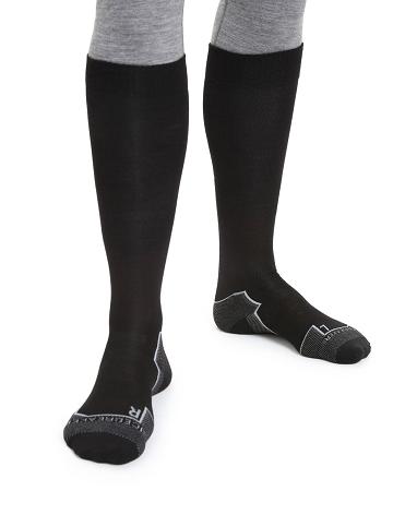 Chaussettes Icebreaker Merino Ski+ Ultralight Over the Calf Homme Noir | FR 1018SGLO